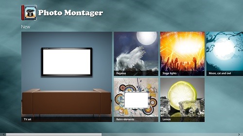photo montager main screen
