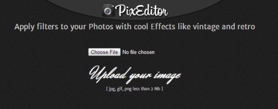 pixeditor interface