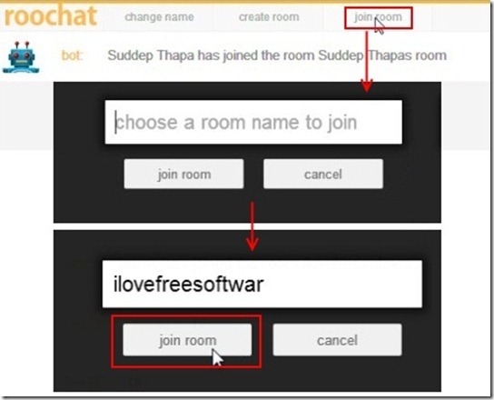 roohchat join room1