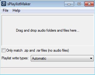 sPlaylistMaker default window