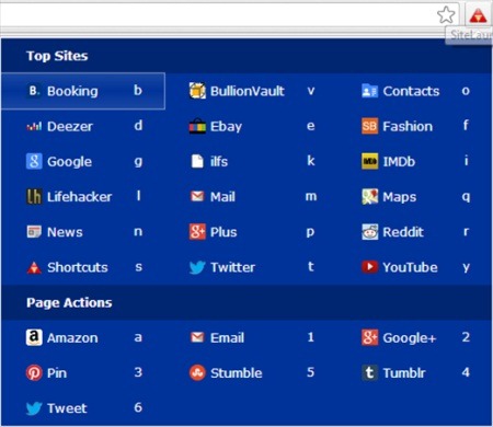 Site Launcher Interface