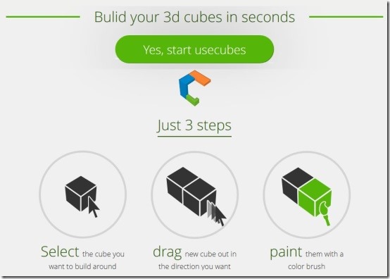 usecubes start interface