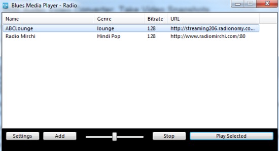 Blues Media Player- radio