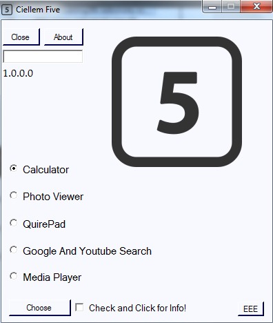 Ciellem Five- main interface