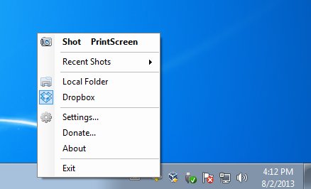 CloudShot default window