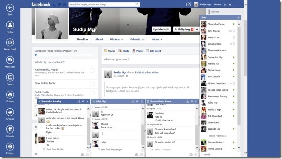 Facebook Browser - profile