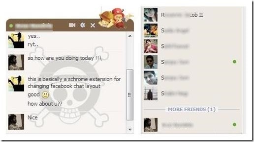Facebook Chat Layout