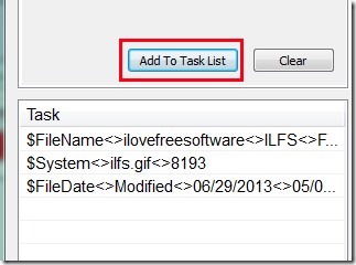 File Attribute Changer- tasks list