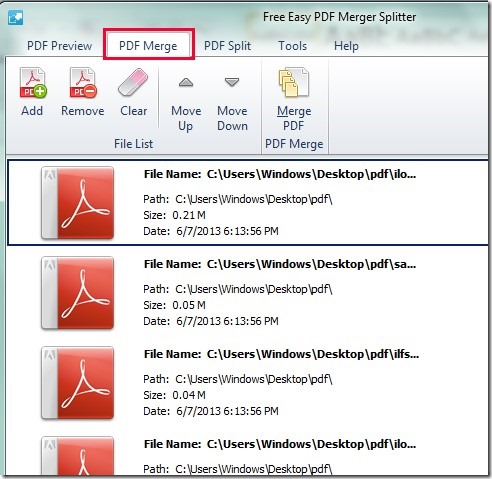 Free Easy PDF Merger Splitter- merge pdf files