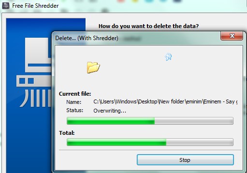 Free File Shredder- delete files permanently