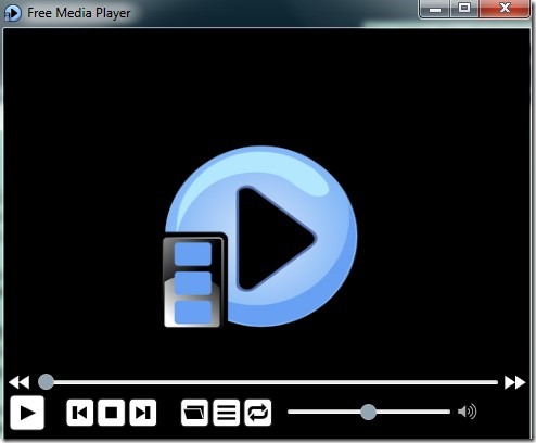 Free Media Player- interface