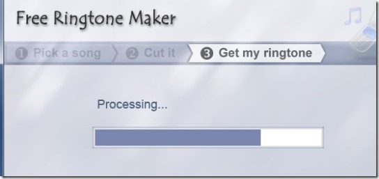 Free Ringtone Maker- start ringtone making process