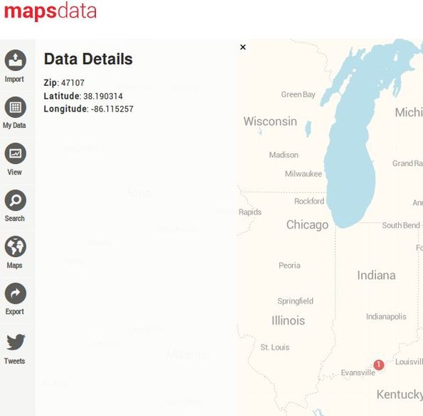 MapsData looking map