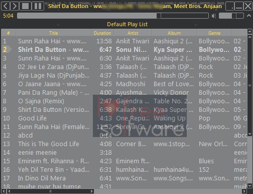 Moo0 Audio Player- interface 00 listen to mp3 songs