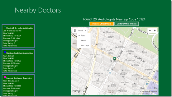 Nearby Doctors - search results
