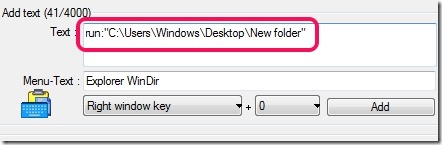 QuickTextPaste- open an item with hotkey