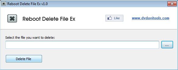 Reboot Delete File Ex default window
