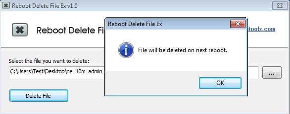 Reboot Delete File Ex set file