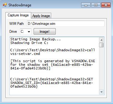 Shadow Image backup creation