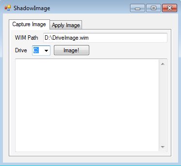 Shadow Image default window