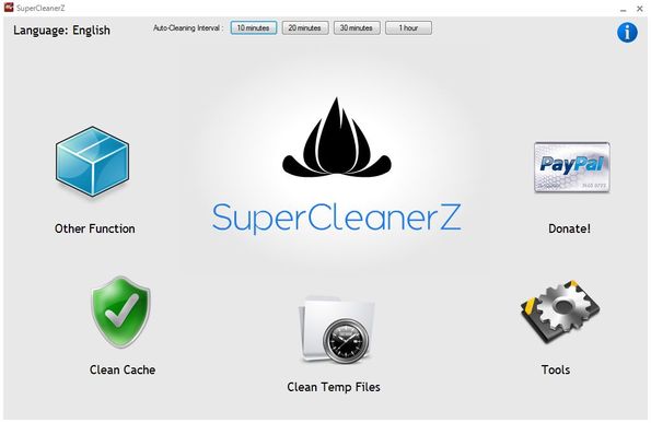 SuperCleanerZ - Start Screen