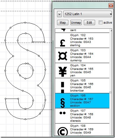 Type light- edit a font