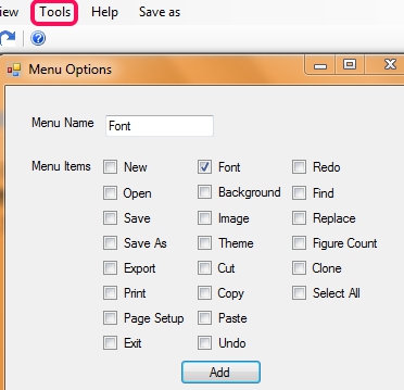 Writer 42- add a menu item