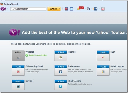 Yahoo! Toolbar for Firefox