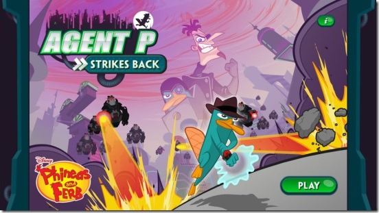 Agent P Strikes Back - main screen