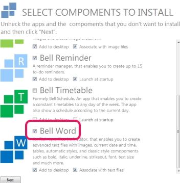 Bell Word- installation process
