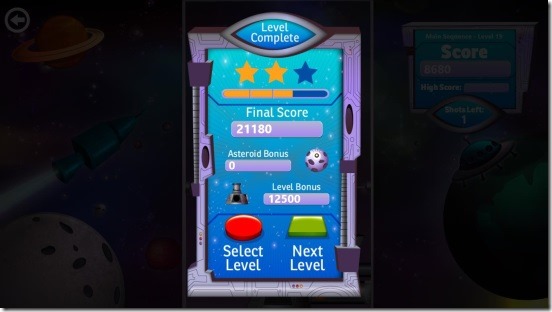 Bubble Star - stage result