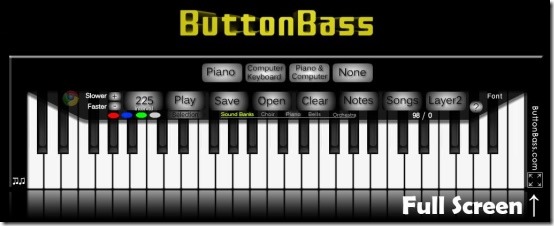 ButtonBass Player Piano