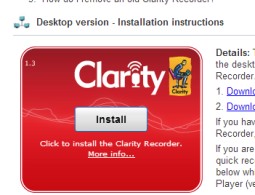 Clarity Recorder- installation process