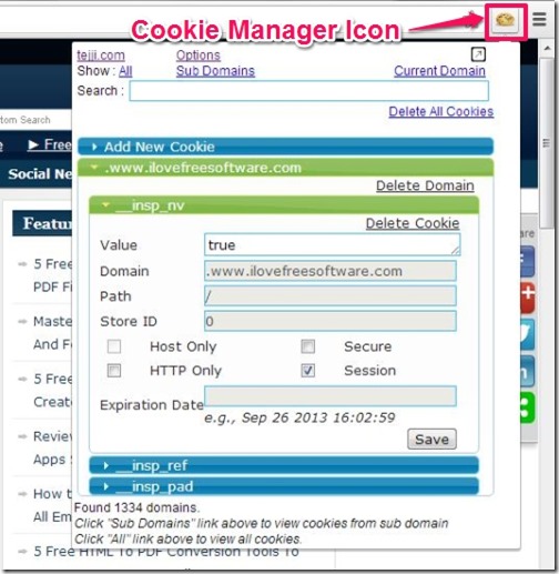 Cookie Manager