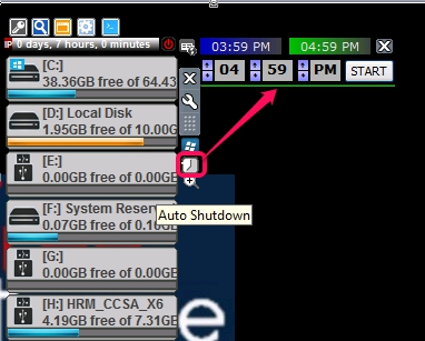 DriveInfo- auto shutdown PC option