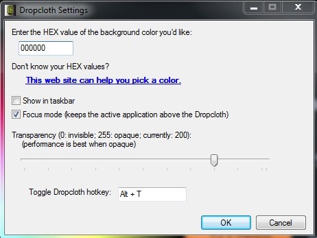 Dropcloth - Setting Preferences