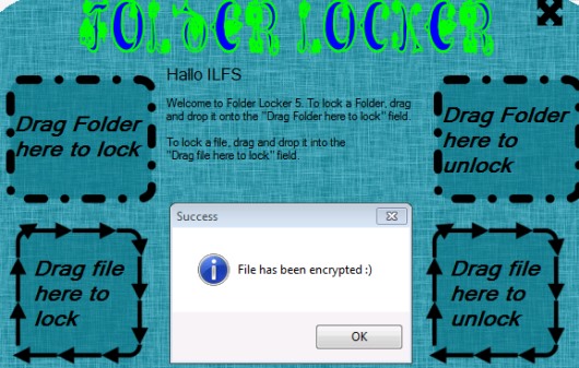 Folder Locker- lock a file or folder