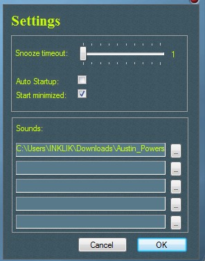 Free Countdown Timer- settings