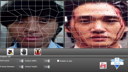 Free GIF Morph Maker- edit face points