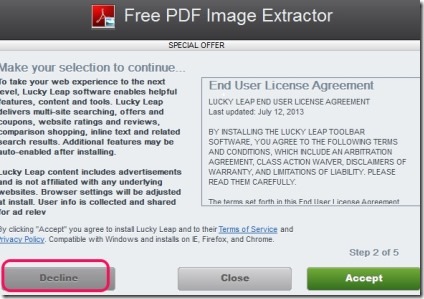 Free PDF Image Extractor 4dots- download and installation process