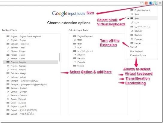 Google Input Tools