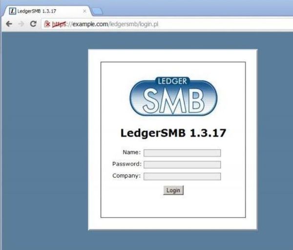 LedgerSMB default window