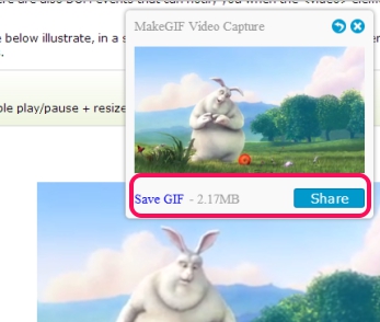 MakeGIF Video Capture- save and share generated gif