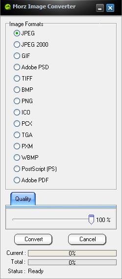 Morz Image Converter - Supported Formats