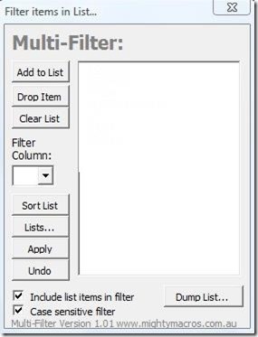 Multi-Filter Add-in