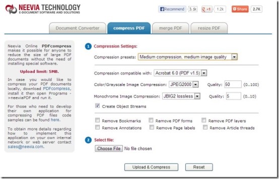 Neevia PDFCompress