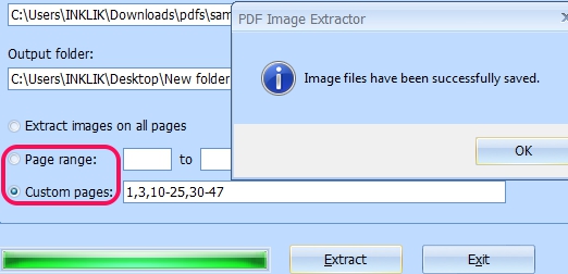 PDF Image Extractor- extract images from selected pages