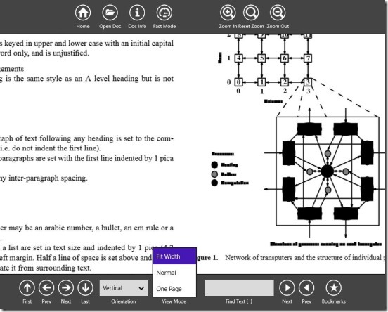 PDF Reader 2.0 - changing view mode