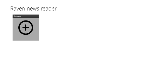 Raven News Reader add news