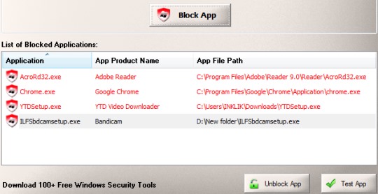 Smart Windows App Blocker- block applications